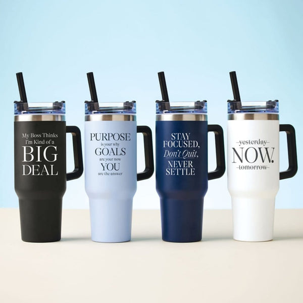 40 oz Thirst Quencher Tumbler - Purpose Is Your Why