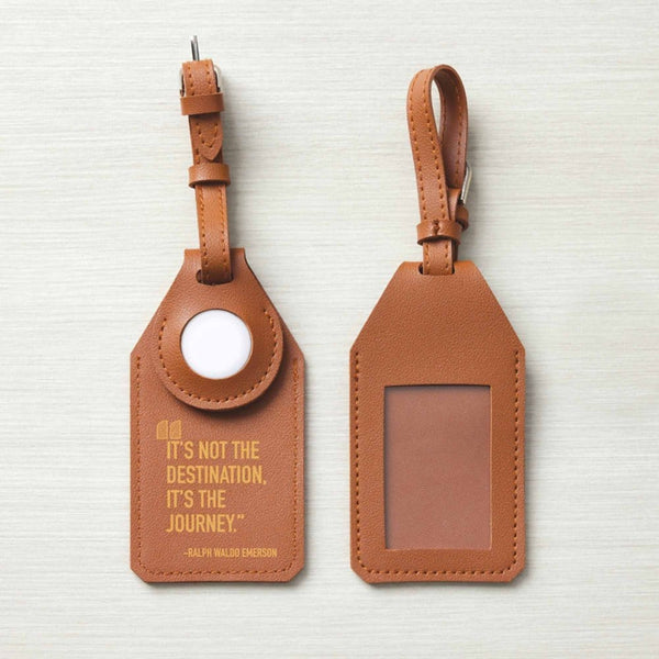 Custom: Modern Luggage Tag and Apple AirTag Gift Set - It's The Journey