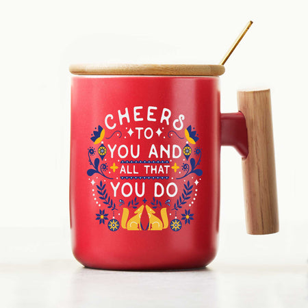 Winter Wonderland Mug & Warmer Gift Set - Cheers to You and All That Y –  Baudville