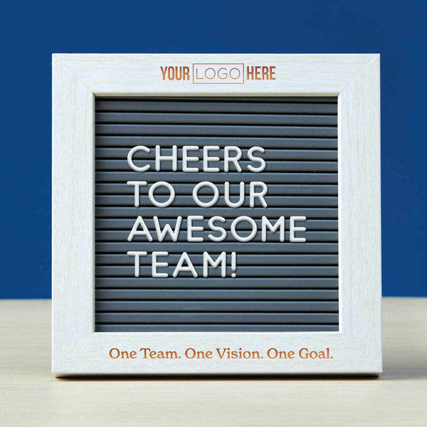 Custom: Inspirational Desktop Letter Board Set - One Team