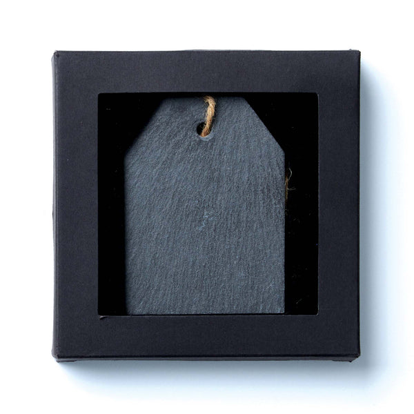 Custom: Natural Slate Stone Ornament - Tag