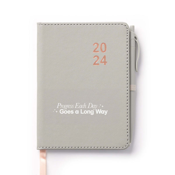 2024 Soft Touch Planner & Pen Set - Progress Each Day