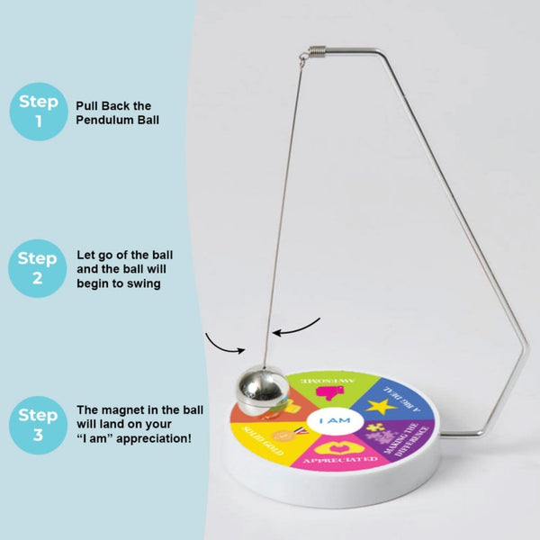 Positive Vibes Desktop Pendulum