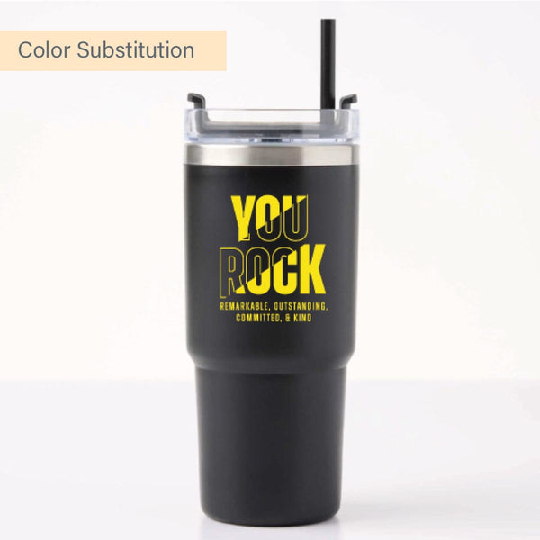 The Drake Stainless Steel Travel Mug - You Rock