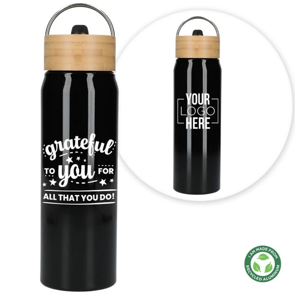 Custom: Eco-Friendly Terra Water Bottle - Grateful