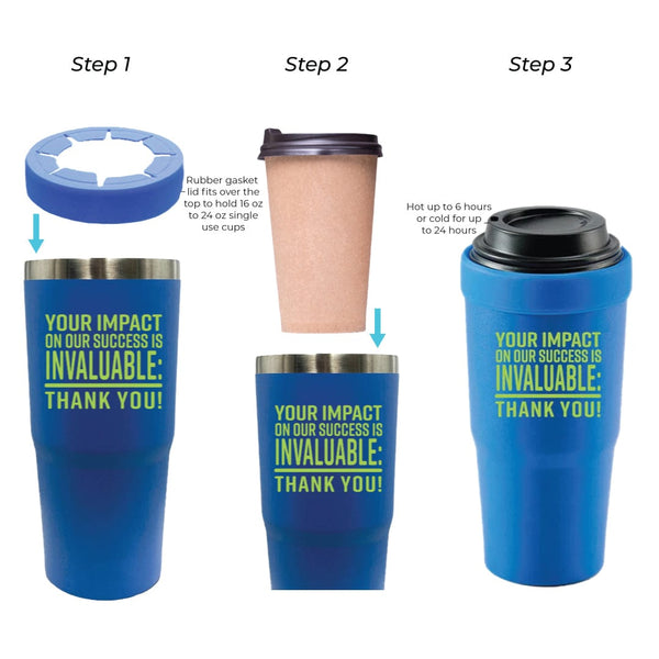 Versatile 30 oz Cup Combo Tumbler - Invaluable