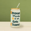 Retro Recognition Frosted Glass Tumbler - Epic Team