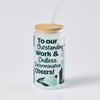 Retro Recognition Frosted Glass Tumbler - Cheers!