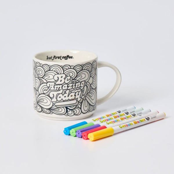 DIY Color Me Artisan Mug - Be Amazing