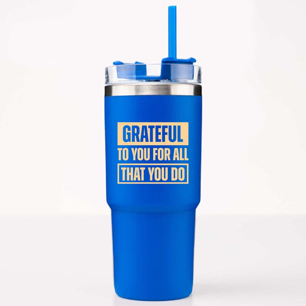 The Drake Stainless Steel Travel Mug - Grateful