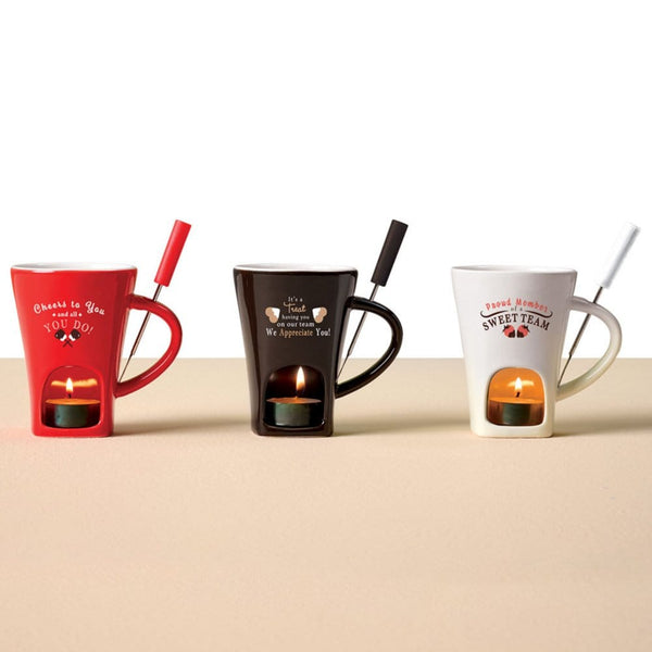 Warm Winter Fondue Mug Gift Set - Cheers to You