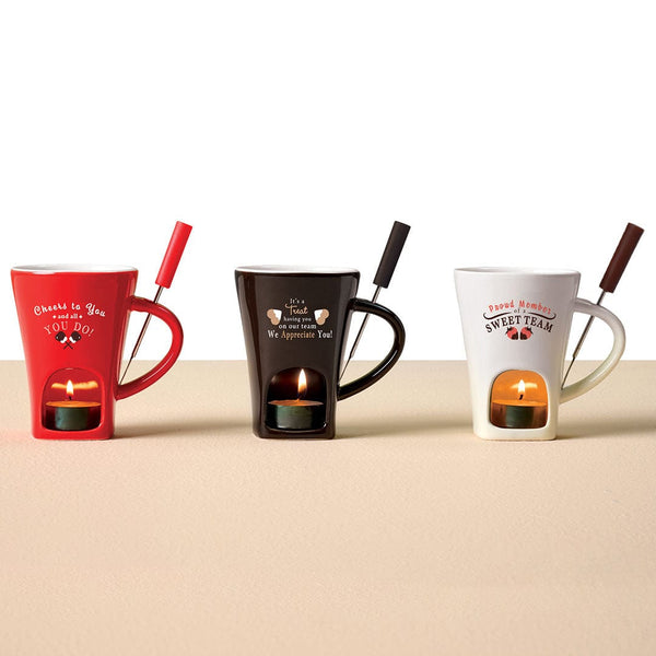 Warm Winter Fondue Mug Gift Set - Cheers to You