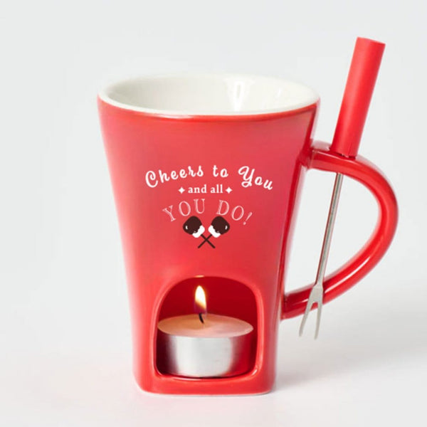 Warm Winter Fondue Mug Gift Set - Cheers to You