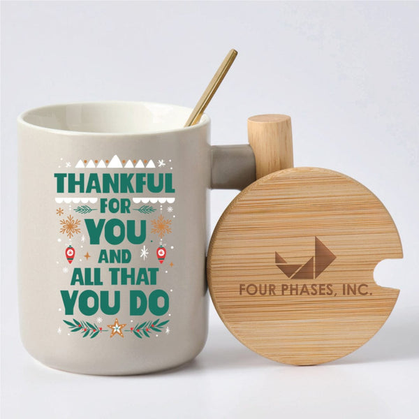 Festive Nordic Mug Gift Set - Thankful for You