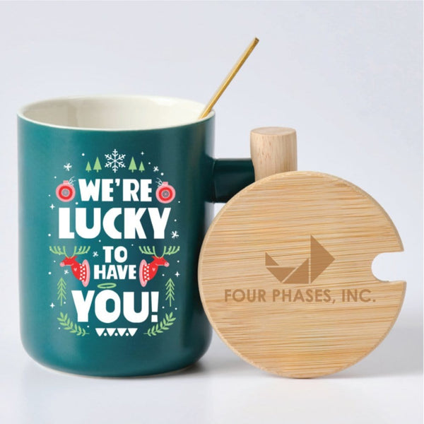 Festive Nordic Mug Gift Set  - Lucky to Have You