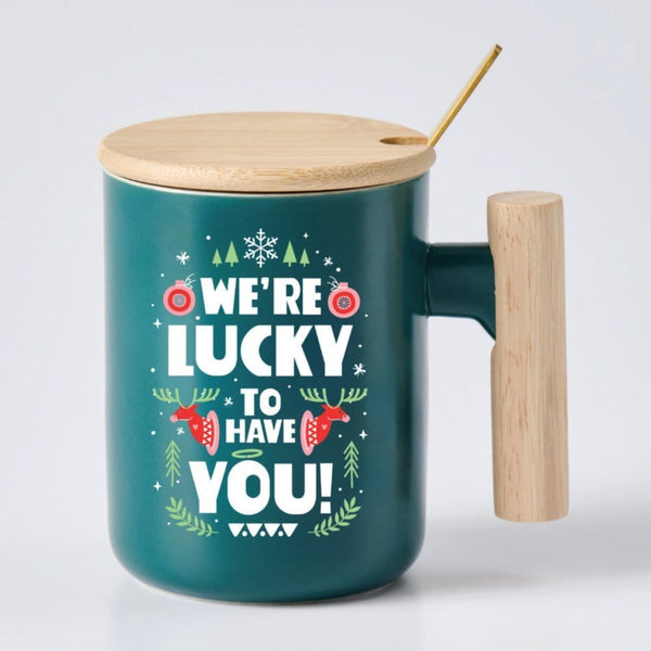 Festive Nordic Mug Gift Set  - Lucky to Have You