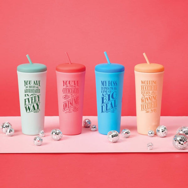 26 oz Soft Touch Sherbet Eco Tumbler - Winning Together