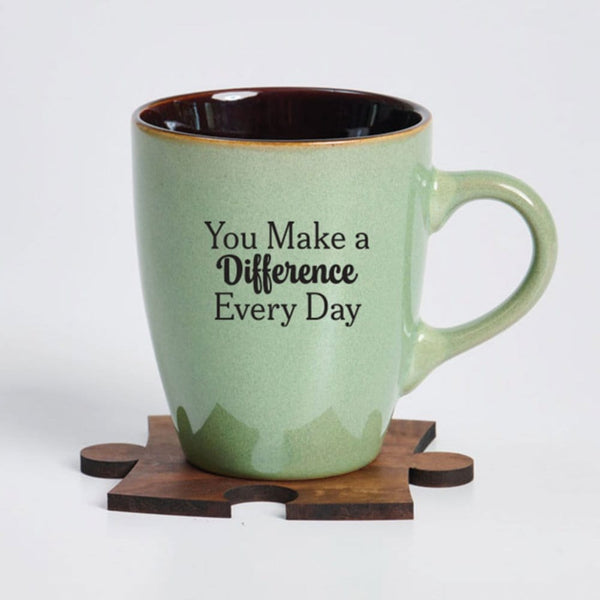 Essential Piece Mug & Puzzle Coaster Gift Set - Difference