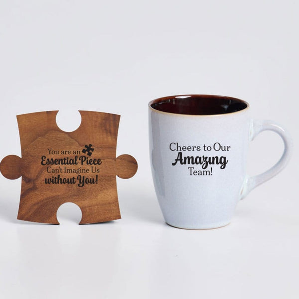 Essential Piece Mug & Puzzle Coaster Gift Set - Amazing Team