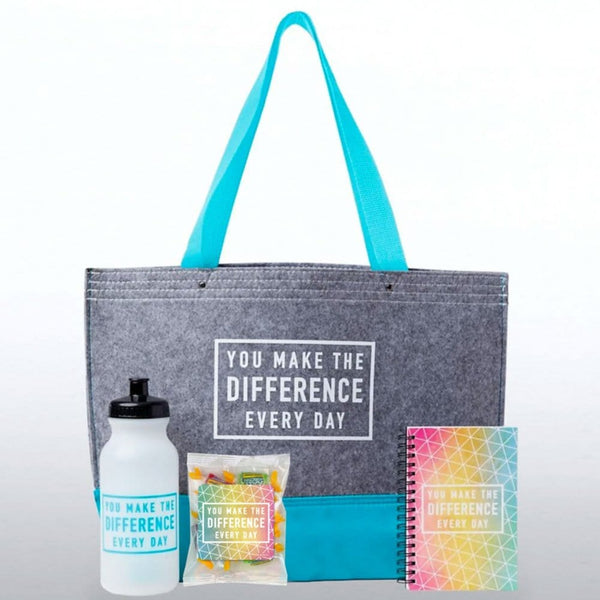Journal, Pen & Tote Gift Set - You Make the Difference – Baudville