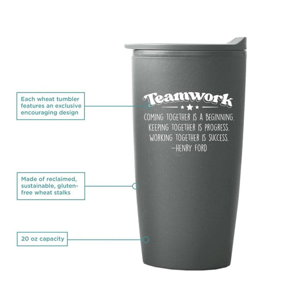 Value Wheat Harvest Tumbler - Teamwork - 12pk