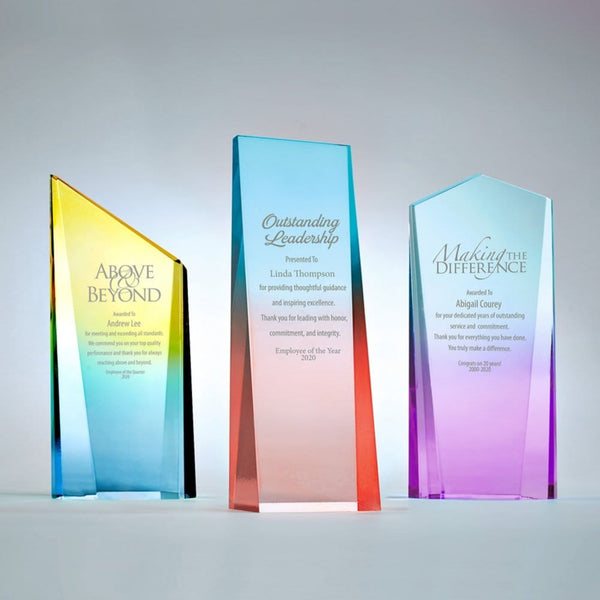 Ombre Acrylic Trophy Collection -  Tower