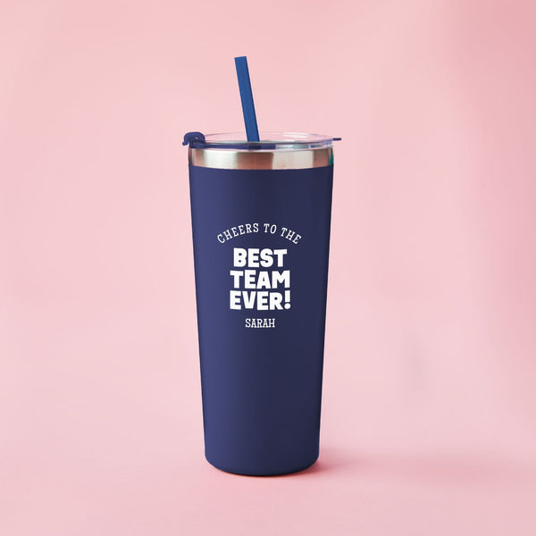 Custom: Colorwave Tumbler with Straw