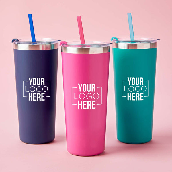 Custom: Colorwave Tumbler with Straw