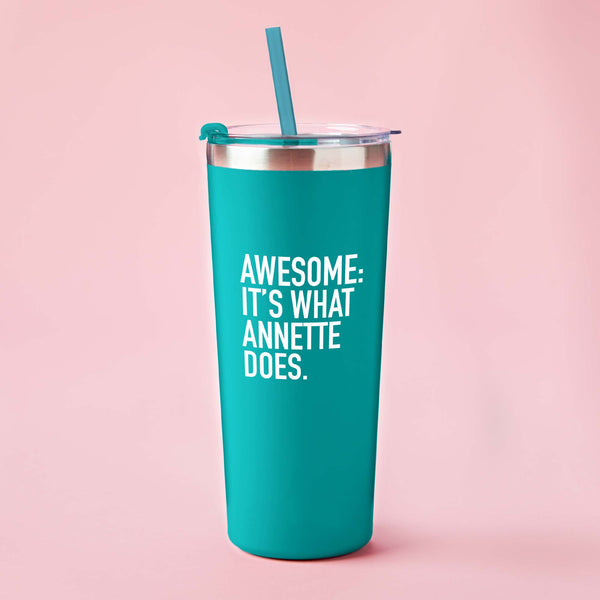 Custom: Colorwave Tumbler with Straw