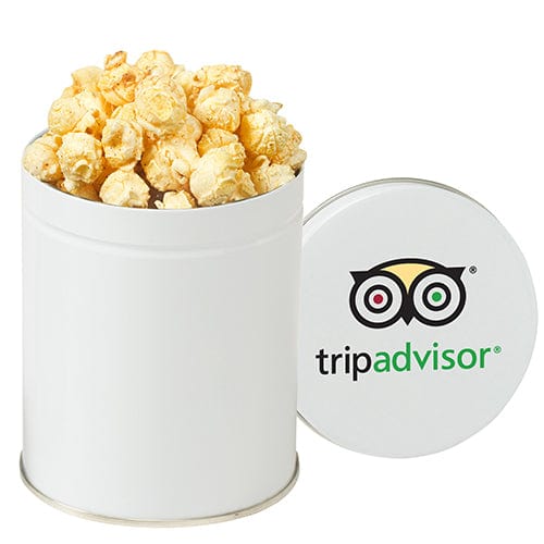 Add Your Logo:  Gourmet Popcorn Tin