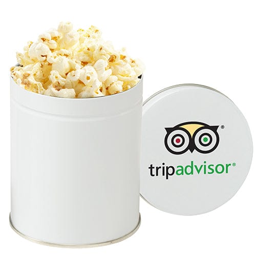 Add Your Logo:  Gourmet Popcorn Tin