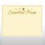 Foil Certificate Paper - Essential Piece - Cream w/ Gold