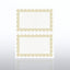 Certificate Paper - Scallop - Half-Size - Gold