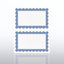 Certificate Paper - Scallop - Half-Size - Royal Blue