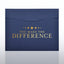 Foil Stamped Certificate Folder-You Make the Difference Star