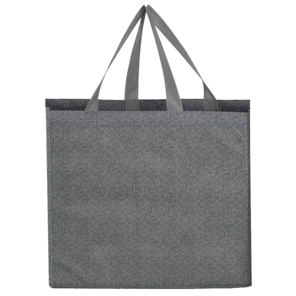 Add Your Logo: Colored Handle Shopper Tote