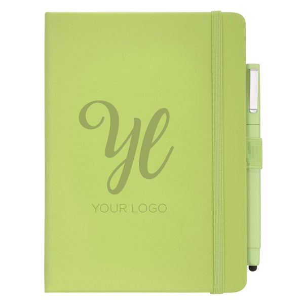 Add Your Logo: Soft Touch Journal & Pen Set