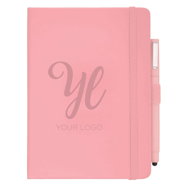 Add Your Logo: Soft Touch Journal & Pen Set