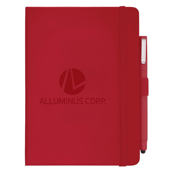 Add Your Logo: Soft Touch Journal & Pen Set