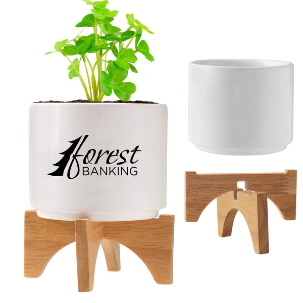 Add Your Logo: Mod Vibes Ceramic Planter Kit