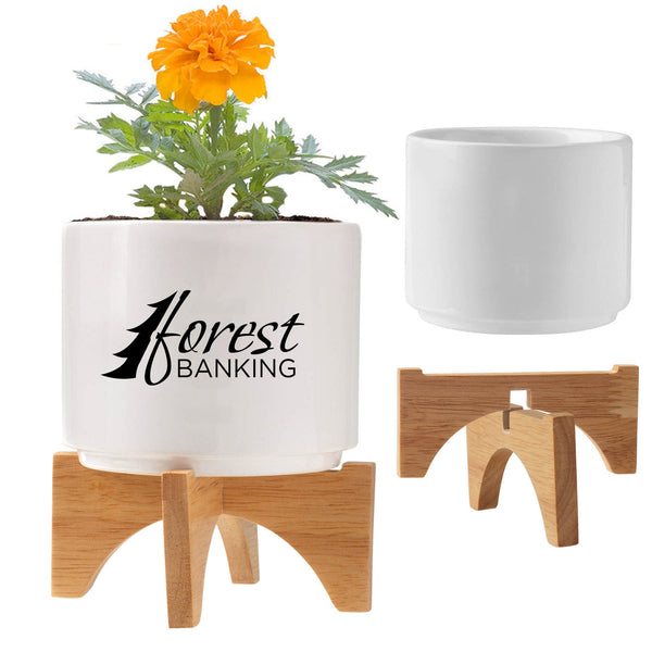 Add Your Logo: Mod Vibes Ceramic Planter Kit