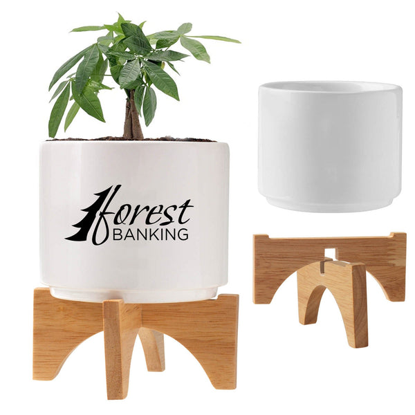 Add Your Logo: Mod Vibes Ceramic Planter Kit