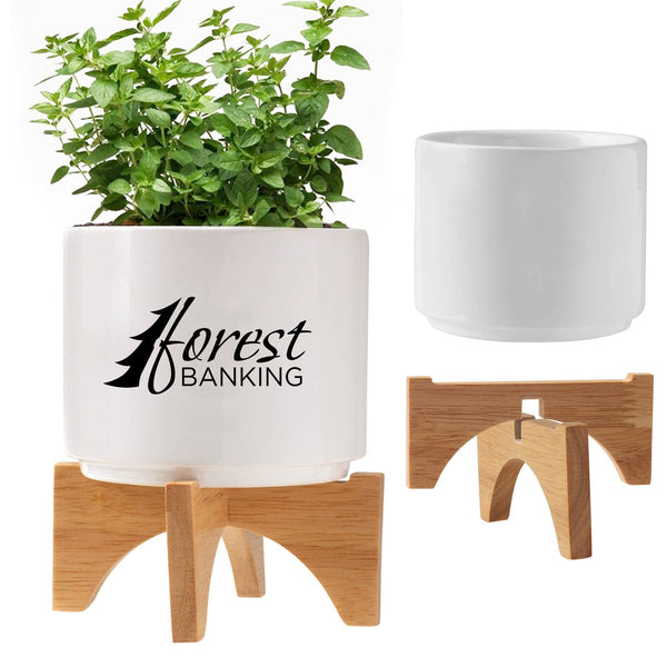 Add Your Logo: Mod Vibes Ceramic Planter Kit