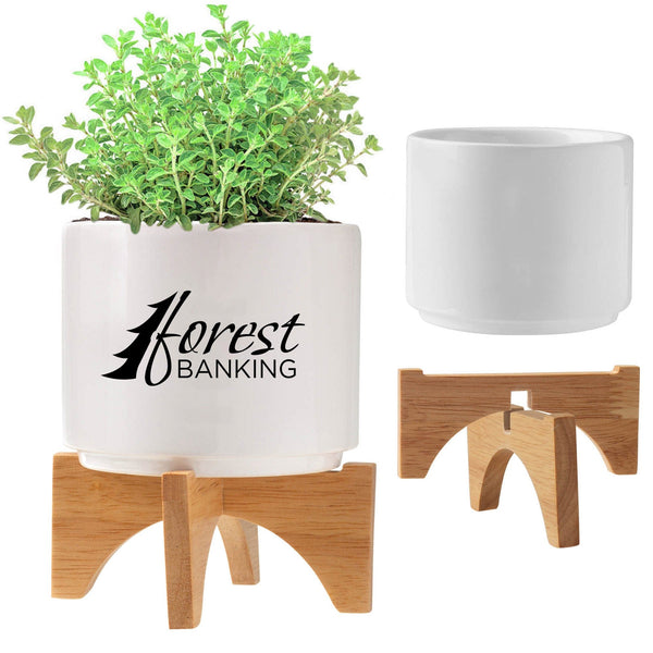 Add Your Logo: Mod Vibes Ceramic Planter Kit