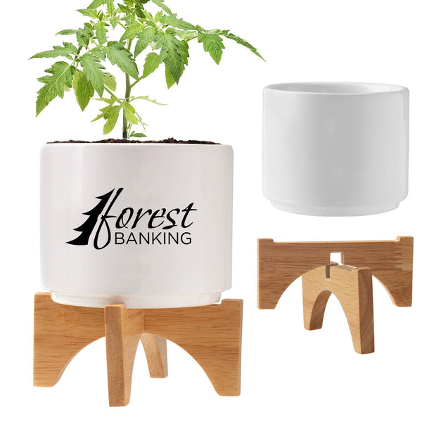 Add Your Logo: Mod Vibes Ceramic Planter Kit