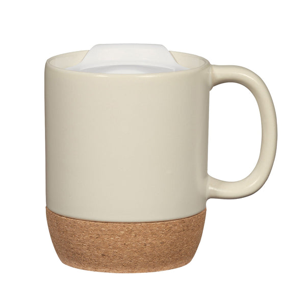 Add Your Logo: Cork Base Ceramic Mug