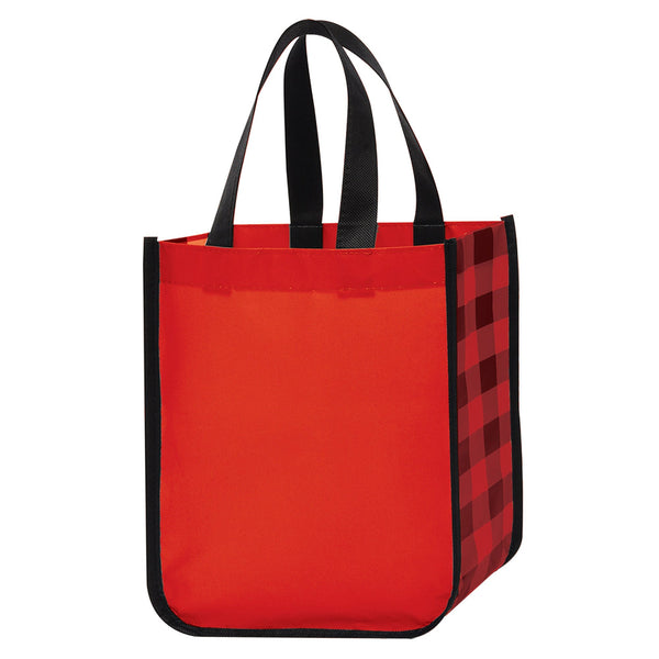 Add Your Logo: Perfectly Plaid Tote Bag