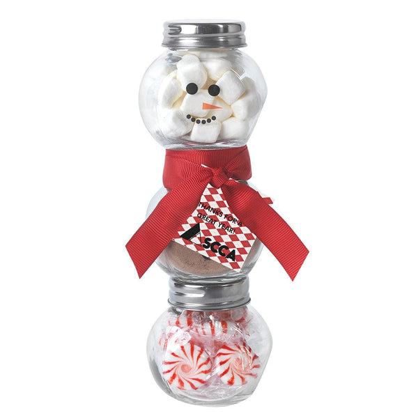 Add Your Logo: Snowman Gift in a Jar