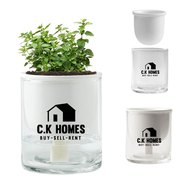 Add Your Logo: Self-Watering Planter