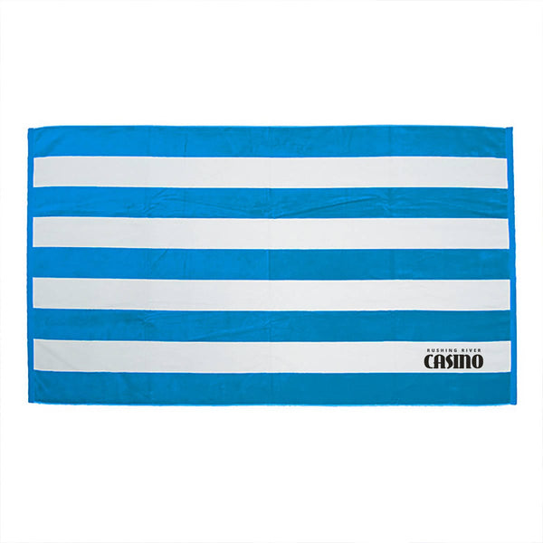 Add Your Logo: Cabana Stripe Beach  Towel